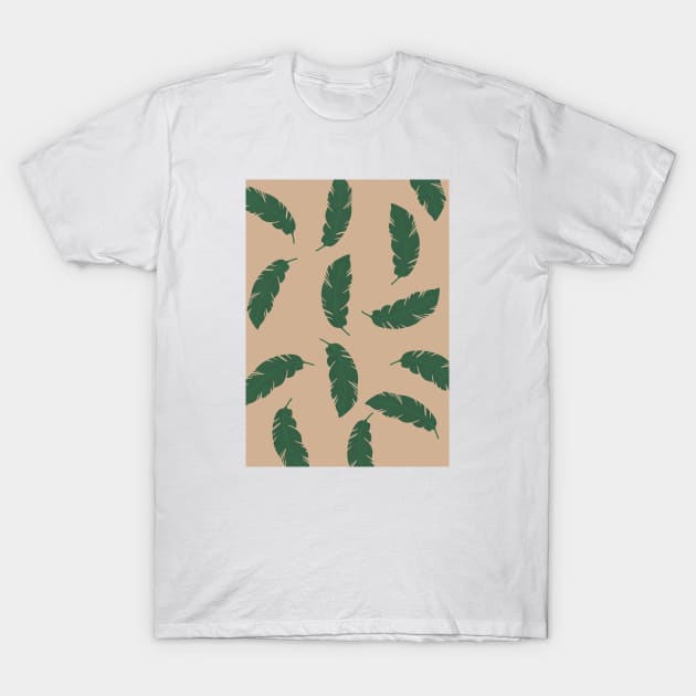 Tropical Banana Leaves - Boho Art T-Shirt by Colorable